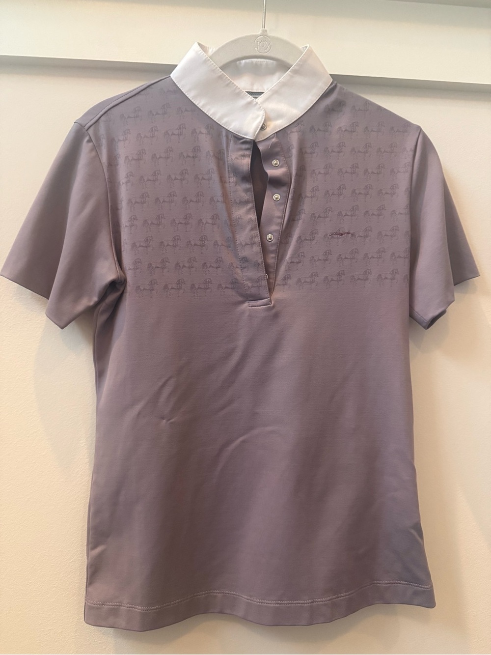 Animo Short Sleeve Light Purple Equestrian Top